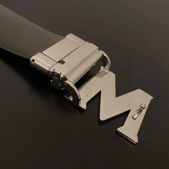 Black MCM Belt Silver Buckle ONE SIZE Brand New Comes With Box And Dust Bag - Picture 9 of 9